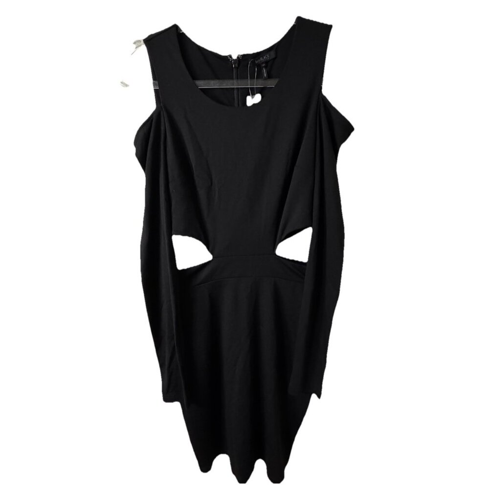 Bobi Los Angeles Mini Dress Bodycon Cutout LBD Date Night Event Women’s XS